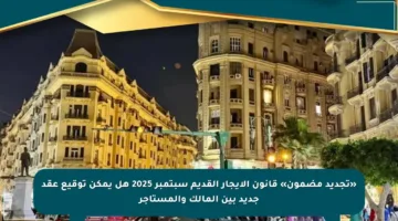«تجديد مضمون» قانون الإيجار القديم سبتمبر 2025 هل يمكن توقيع عقد جديد بين المالك والمستأجر